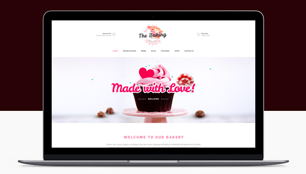 Bakery - Cake Shop & Cafe Bakery WordPress Themes