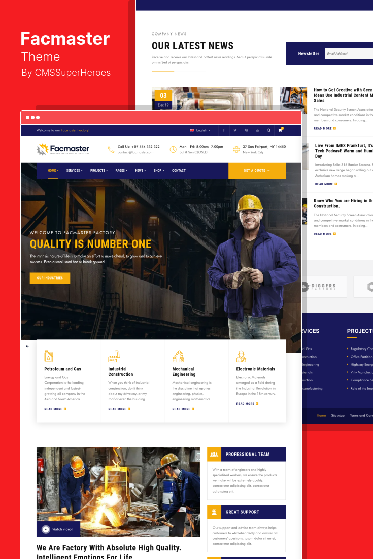 The Best WordPress Themes for Industrial and Manufacturing Sites