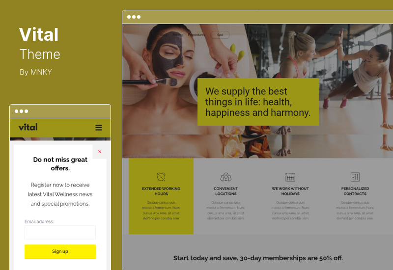 Vital Theme - Health, Medical and Wellness WordPress Theme