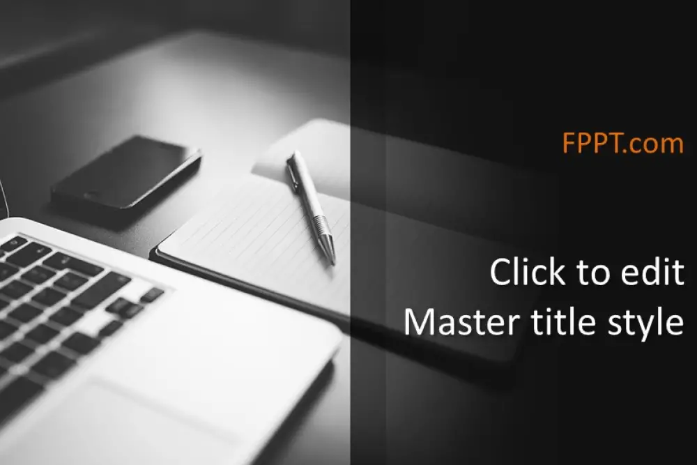 Free Office Workspace Presentation Template -