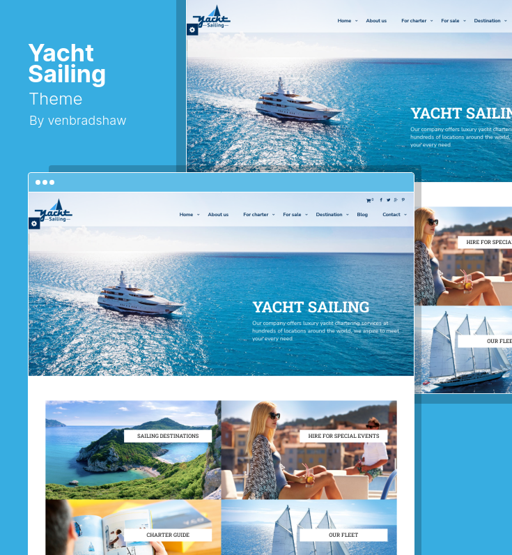 Best WordPress Themes for Yachting and Yacht Club Sites