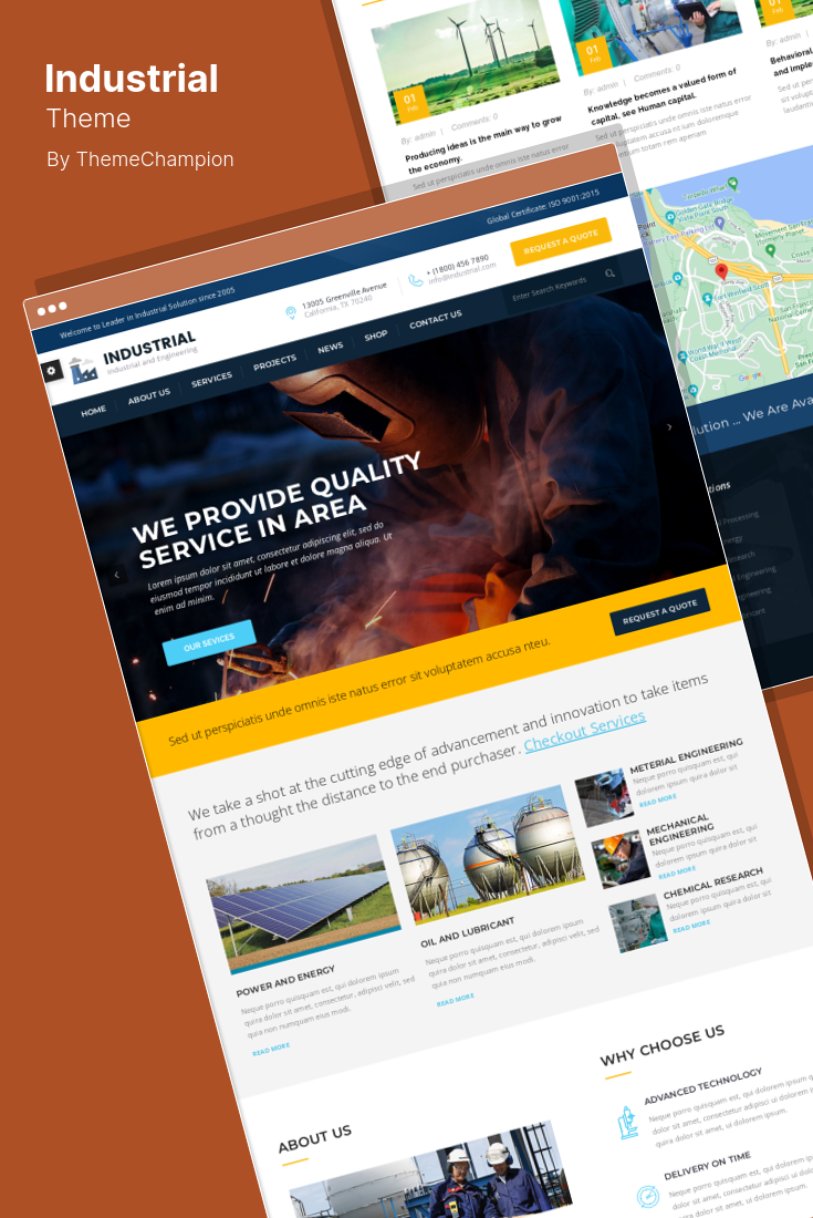 The Best WordPress Themes for Industrial and Manufacturing Sites