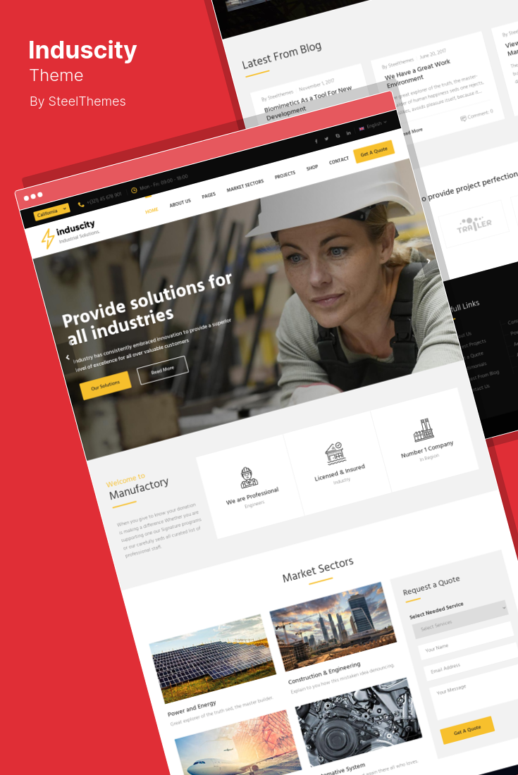 The Best WordPress Themes for Industrial and Manufacturing Sites