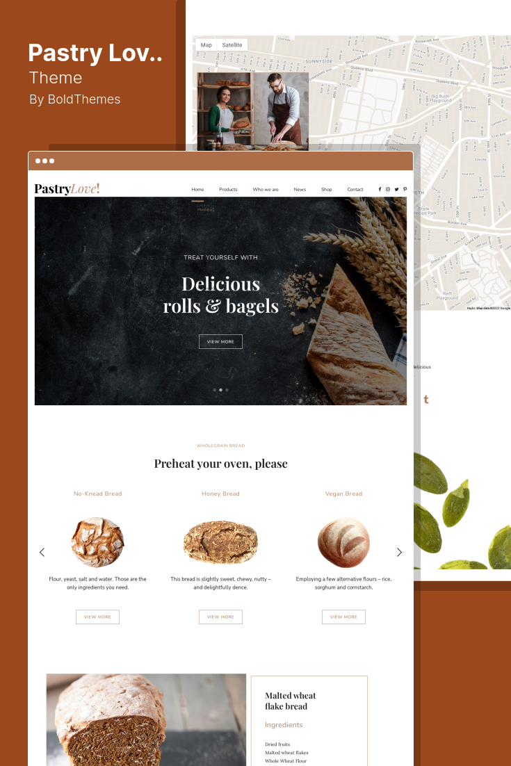 WordPress Themes for Bakery Websites