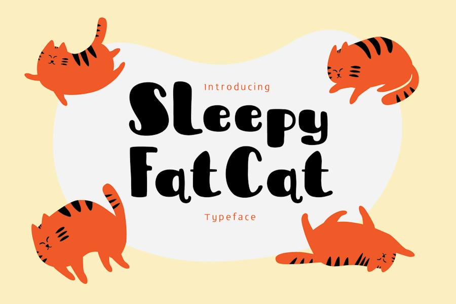 Sleepy Fat Cat -