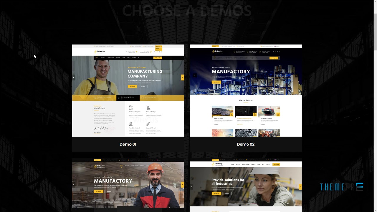 The Best WordPress Themes for Industrial and Manufacturing Sites