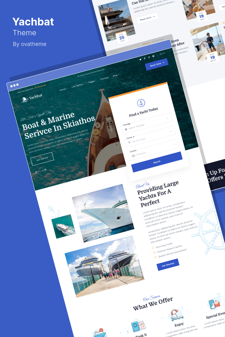 Best WordPress Themes for Yachting and Yacht Club Sites
