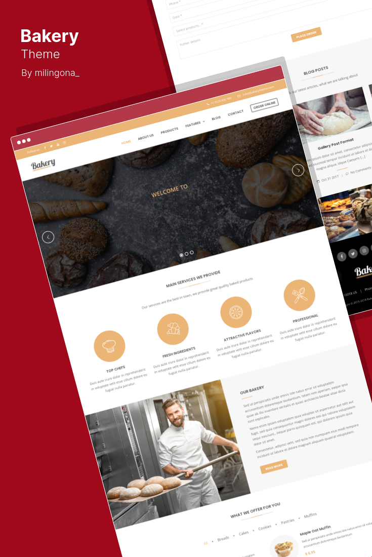 WordPress Themes for Bakery Websites