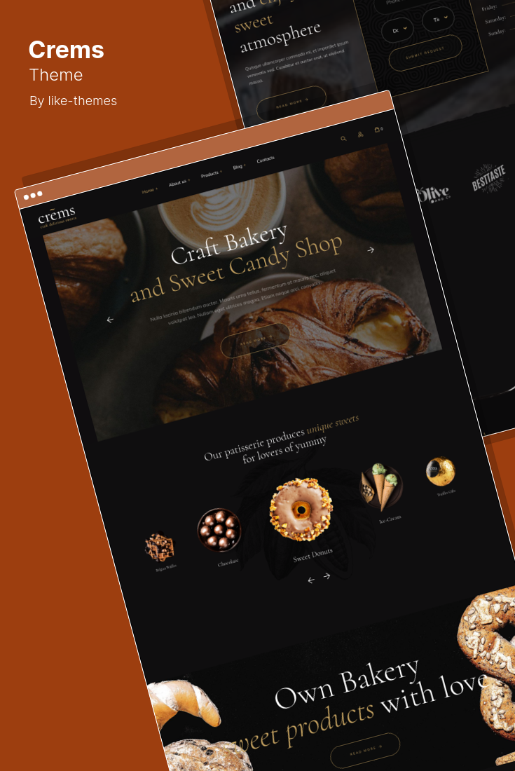 WordPress Themes for Bakery Websites