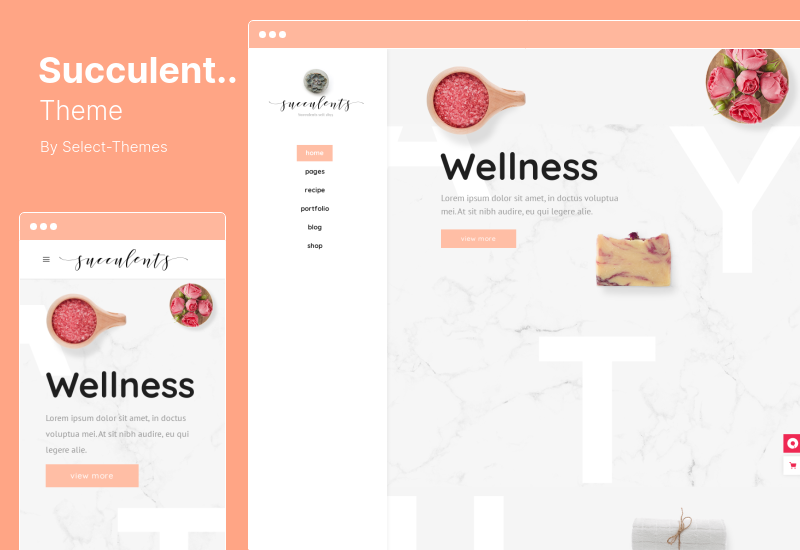 Succulents Theme - Healthy Lifestyle and Wellness WordPress Theme