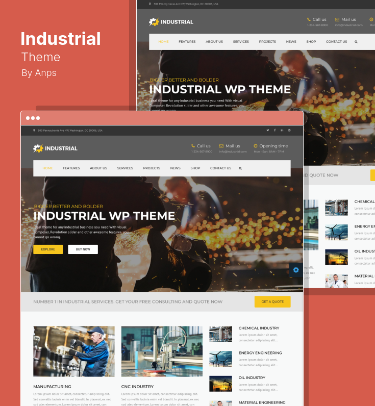 The Best WordPress Themes for Industrial and Manufacturing Sites