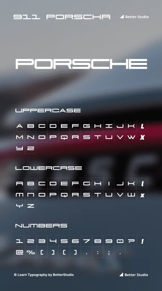 Porsche Font