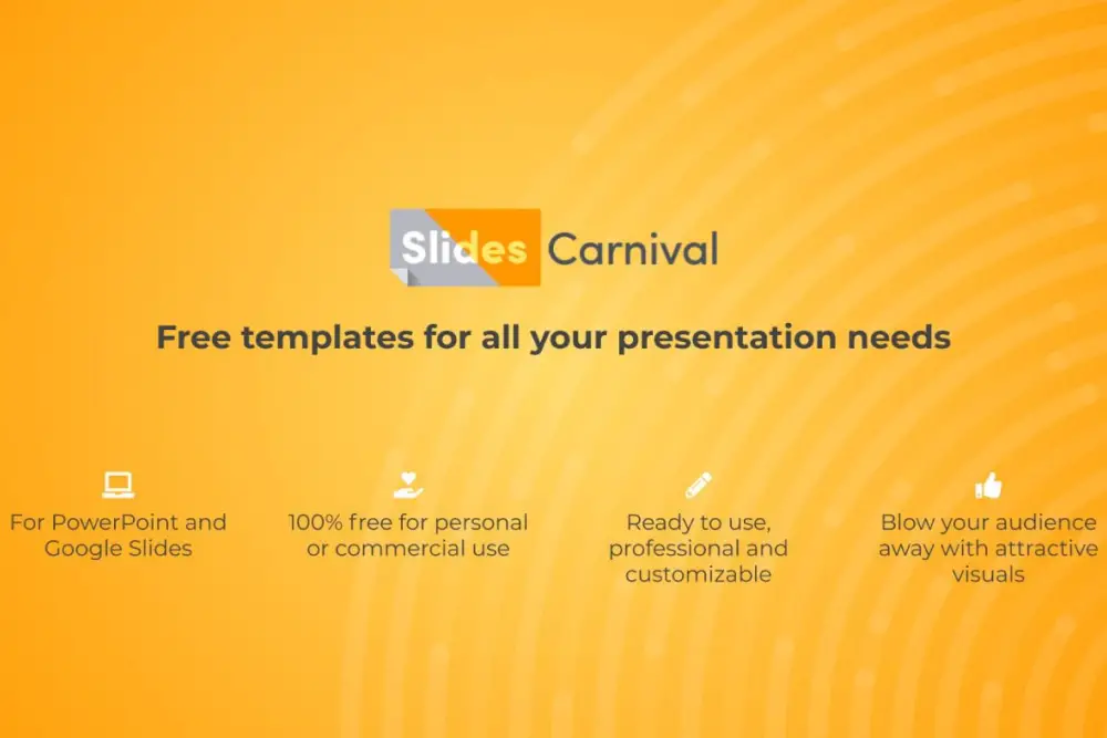 Concentric Blue. Free PowerPoint Template & Google Slides Theme -