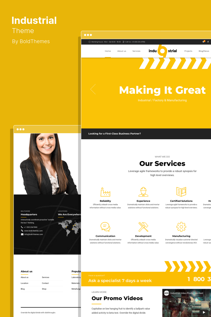 The Best WordPress Themes for Industrial and Manufacturing Sites