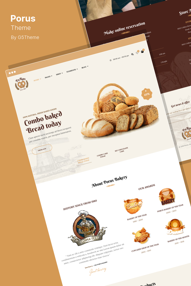 WordPress Themes for Bakery Websites