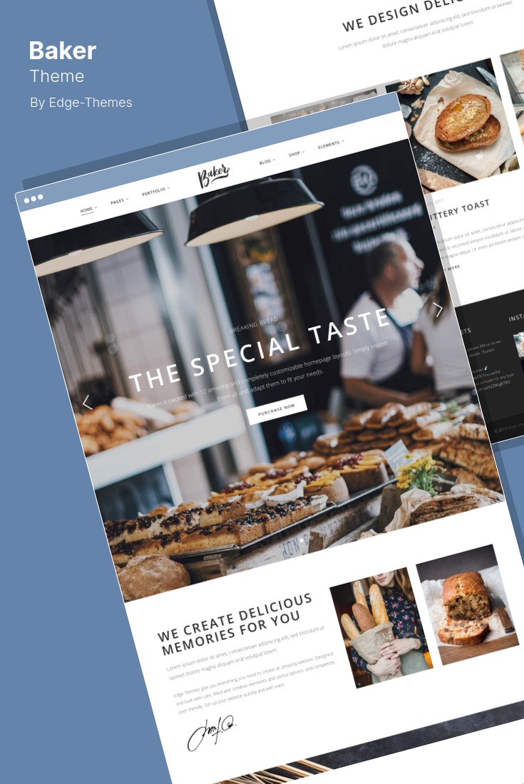 WordPress Themes for Bakery Websites