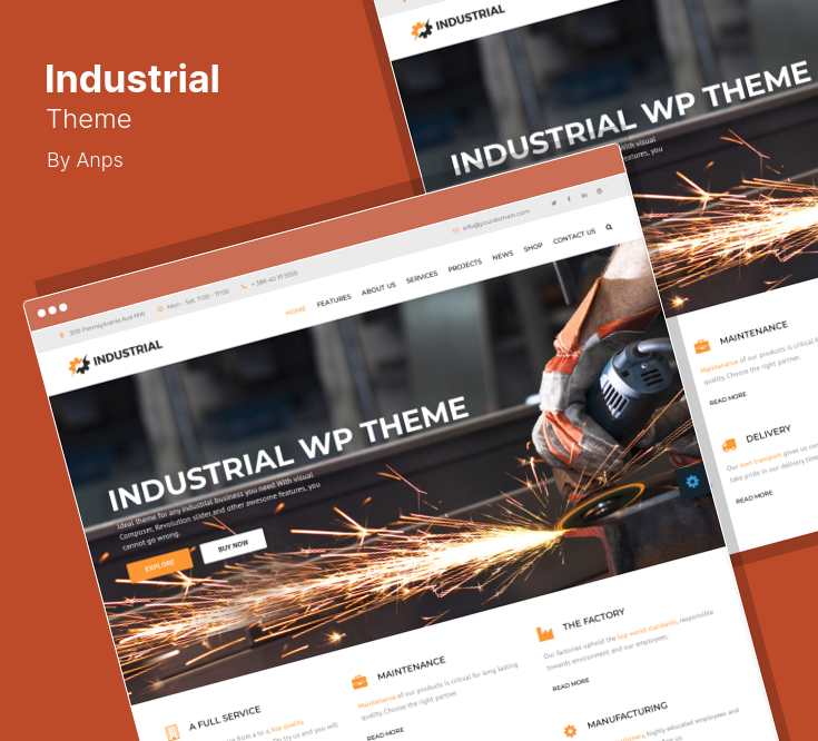 The Best WordPress Themes for Industrial and Manufacturing Sites