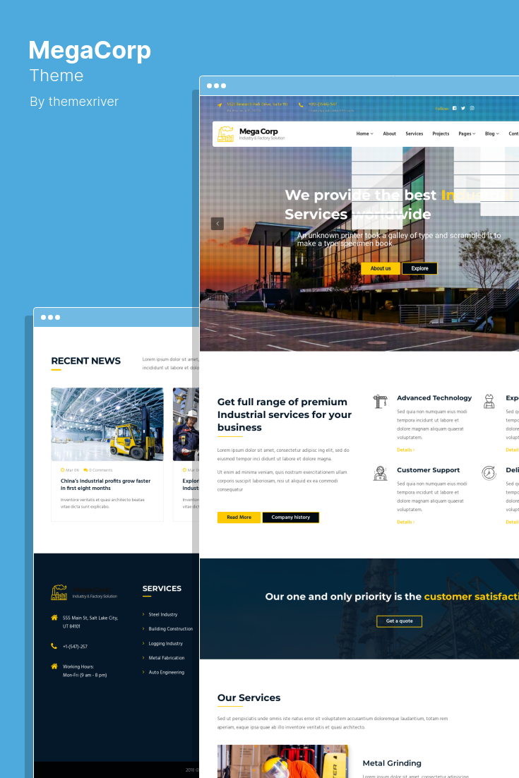 The Best WordPress Themes for Industrial and Manufacturing Sites