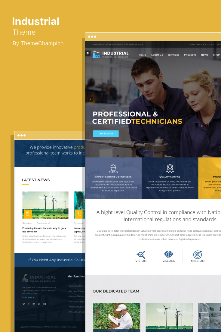 The Best WordPress Themes for Industrial and Manufacturing Sites