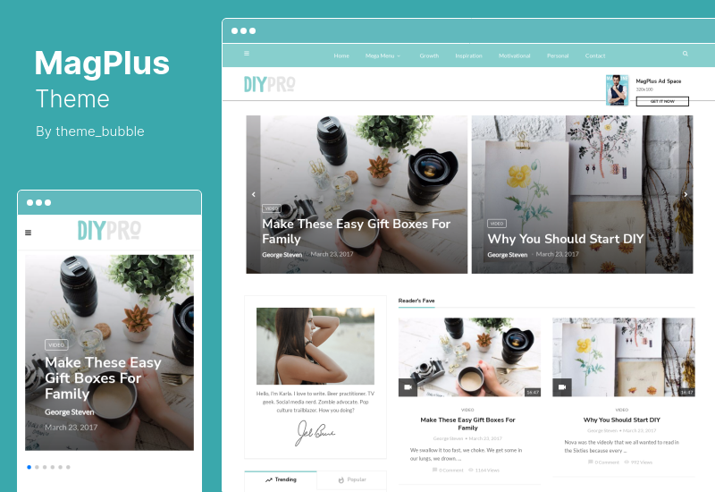 MagPlus Theme - Blog, Magazine Elementor WordPress Theme