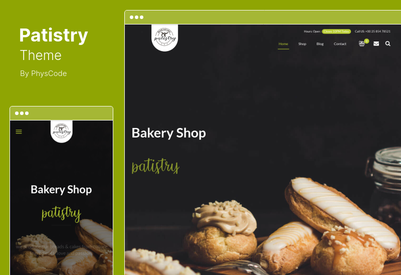 Patistry Theme - Cake Bakery WordPress Theme