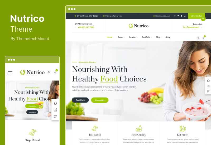 Nutrico Theme - Nutrition Health Services WordPress Theme