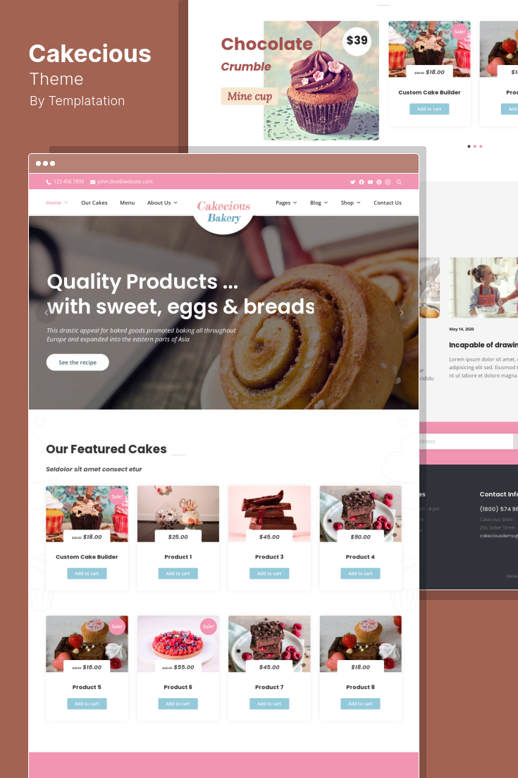 WordPress Themes for Bakery Websites