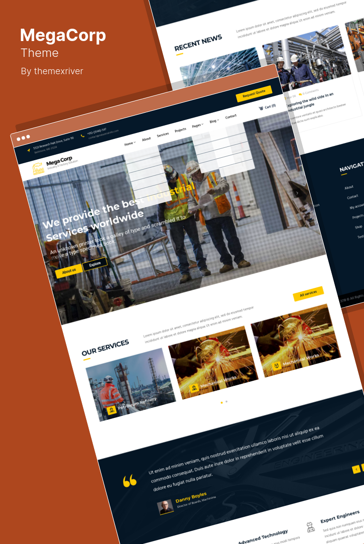 The Best WordPress Themes for Industrial and Manufacturing Sites