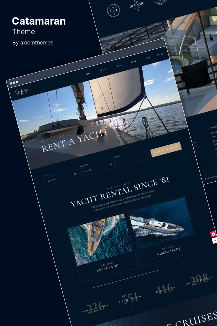 Best WordPress Themes for Yachting and Yacht Club Sites