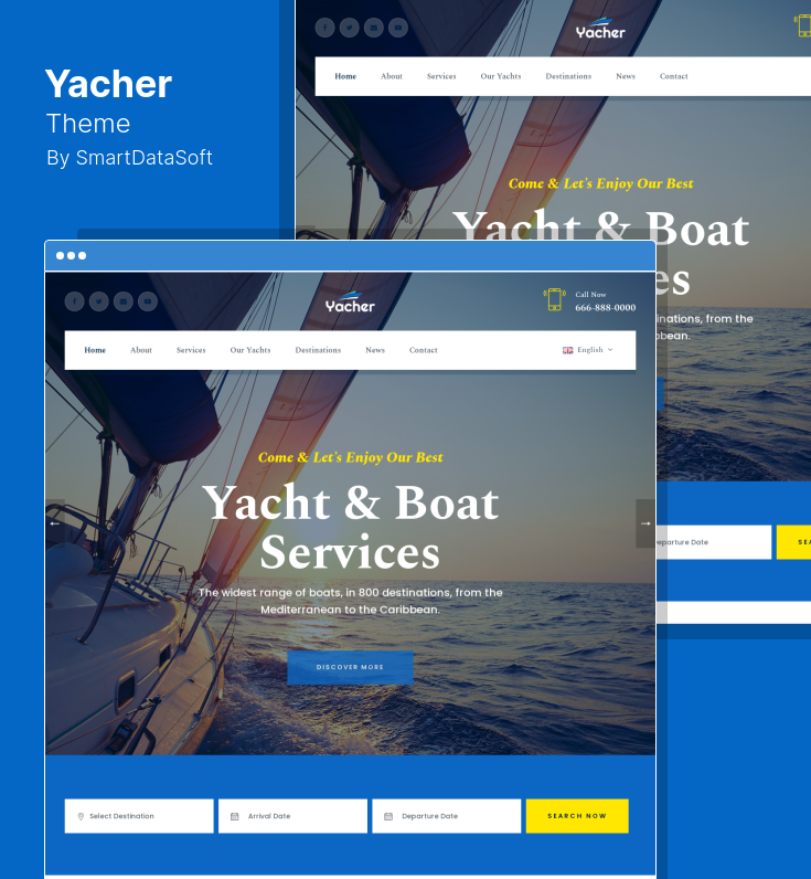 Best WordPress Themes for Yachting and Yacht Club Sites
