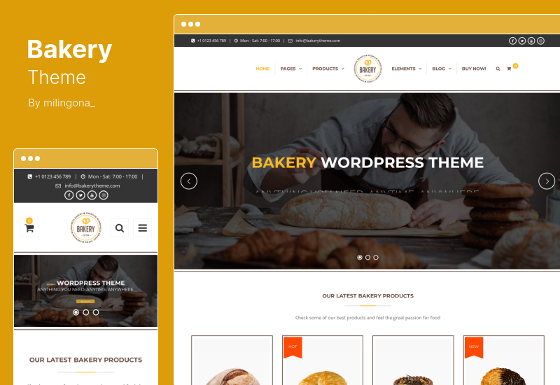 Bakery Theme - Cake Food WordPress Theme