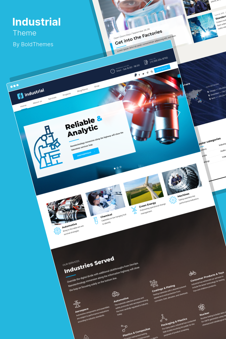 The Best WordPress Themes for Industrial and Manufacturing Sites