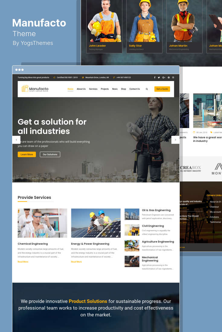 The Best WordPress Themes for Industrial and Manufacturing Sites