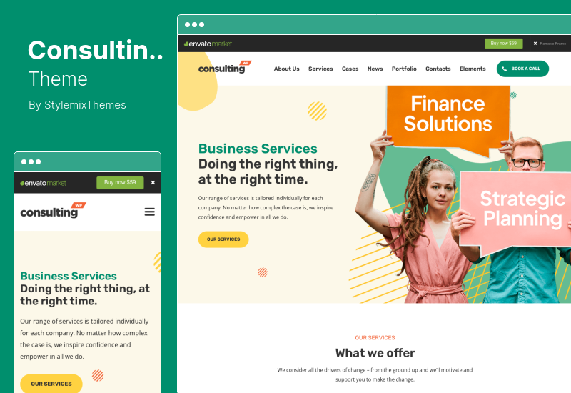 Consulting Theme - Business, Finance WordPress Theme