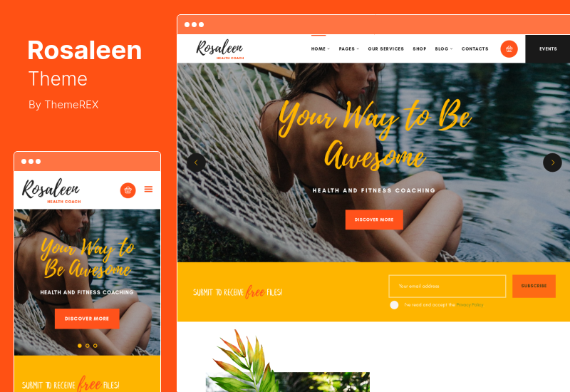 Rosaleen Theme - Health Coach, Speaker Motivation WordPress Theme