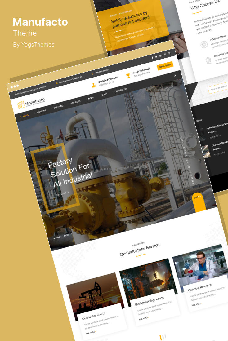 The Best WordPress Themes for Industrial and Manufacturing Sites