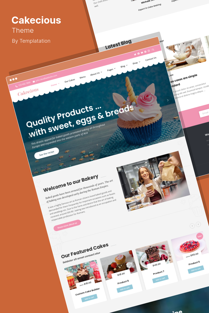 WordPress Themes for Bakery Websites