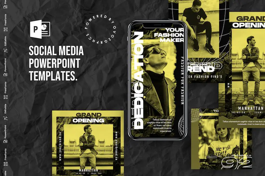 Social Media PowerPoint Template -