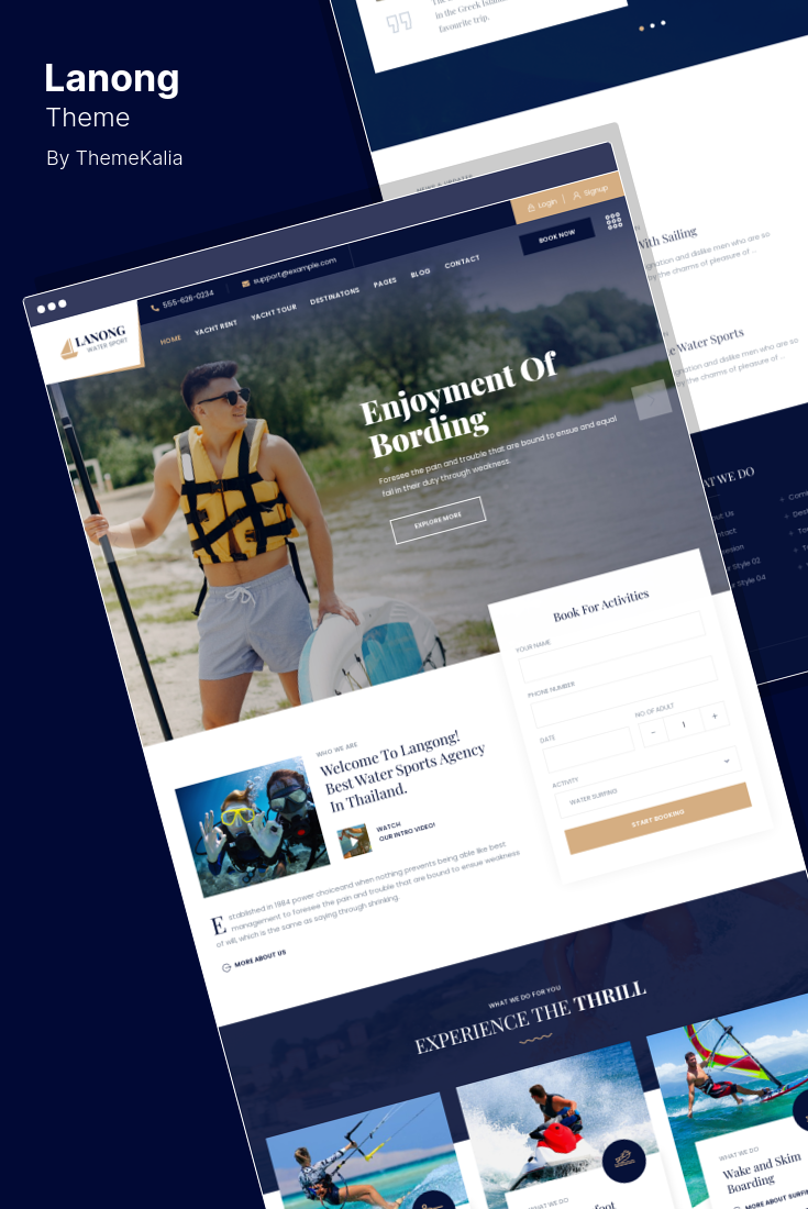 Best WordPress Themes for Yachting and Yacht Club Sites