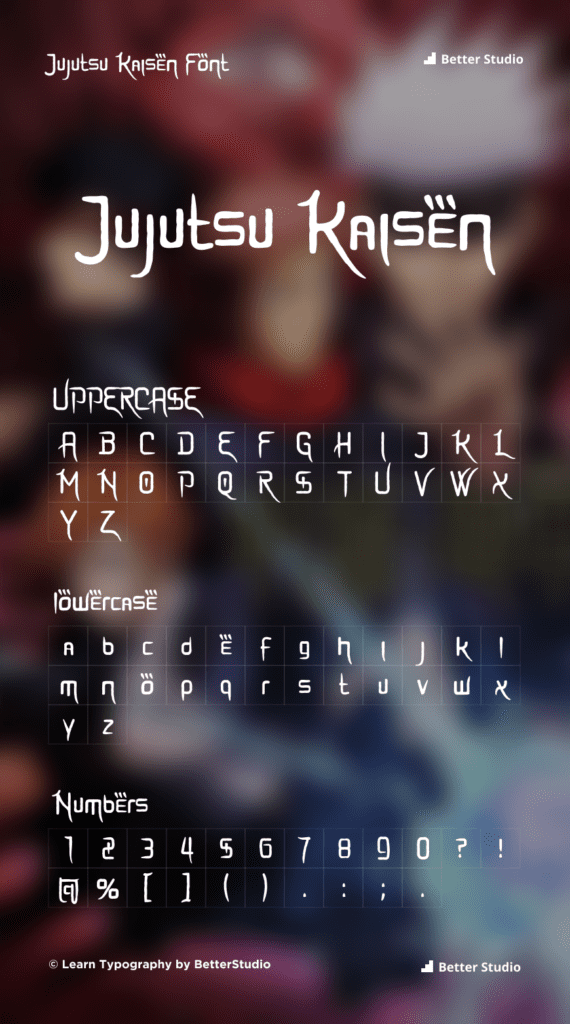 The Jujutsu Kaisen Font: There Isn't One, and How to Match the Logo's Look