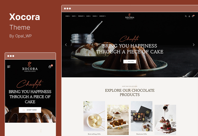 Xocora Theme - Food Bakery WooCommerce WordPress Theme