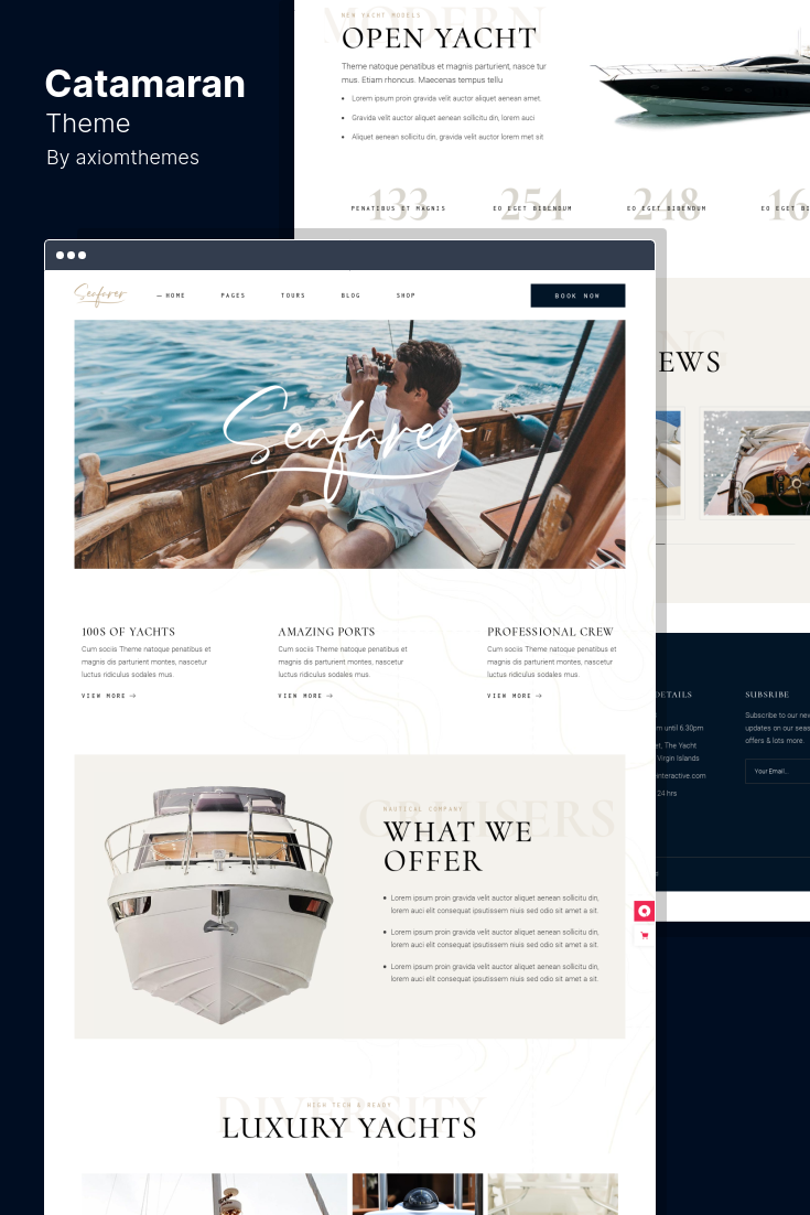 Best WordPress Themes for Yachting and Yacht Club Sites