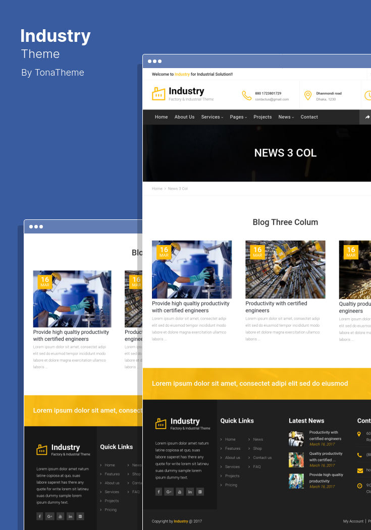 The Best WordPress Themes for Industrial and Manufacturing Sites