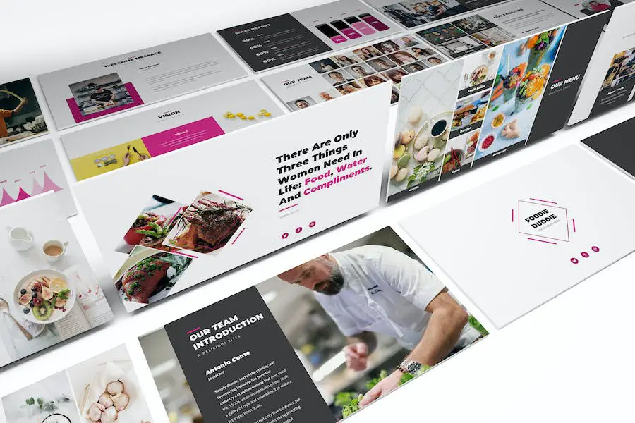 Foodie Duddie Powerpoint Template -