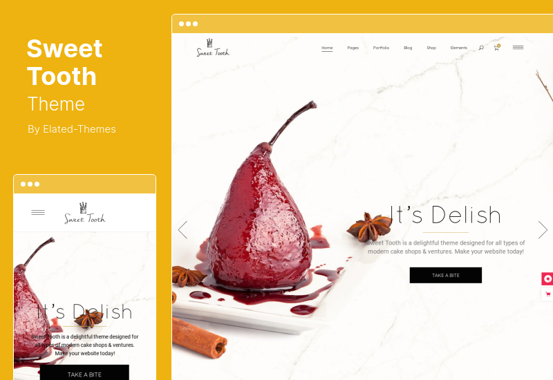 Sweet Tooth Theme - Delicious Cake Shop WordPress Theme