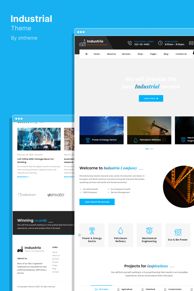 The Best WordPress Themes for Industrial and Manufacturing Sites
