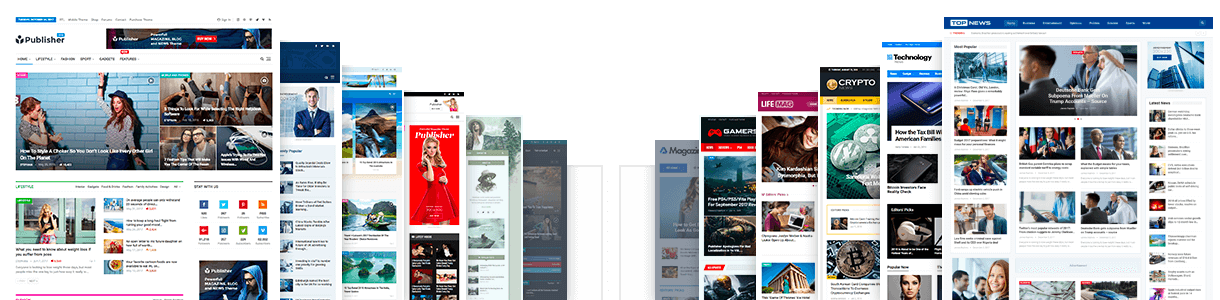  Publisher Theme Demos for Magazine, Newspaper and Blog Sites in WordPress