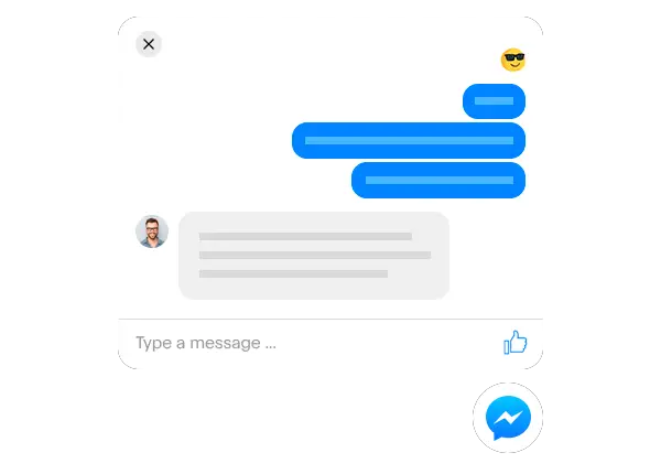A facebook chat
