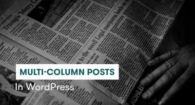 multi-column posts in wordpress