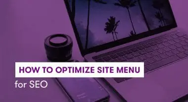 optimize site menu